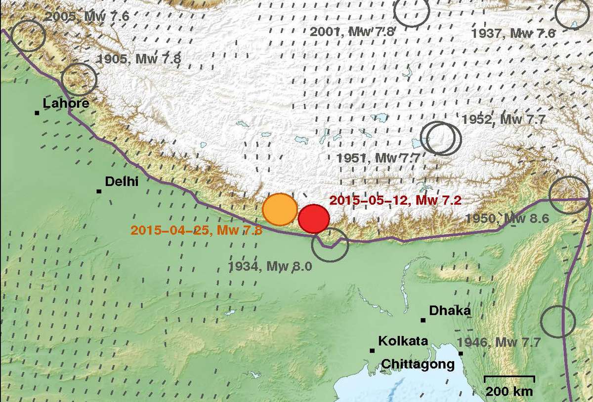 Geophysikalische Hintergrunde Zum Starkbeben In Nepal Eskp