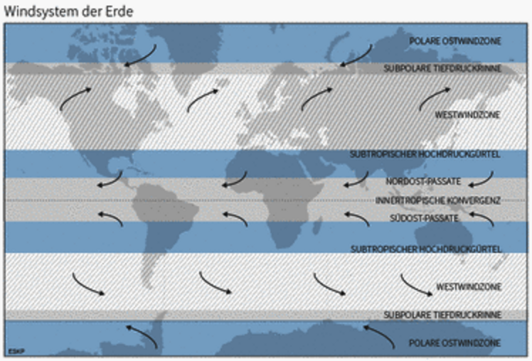 Large-scale Wind systems of the Earth