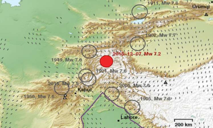 Geophysikalische Hintergründe zum Erdbeben in Tadschikistan