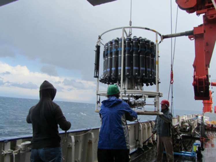 Sampling operation in the Baltic Sea